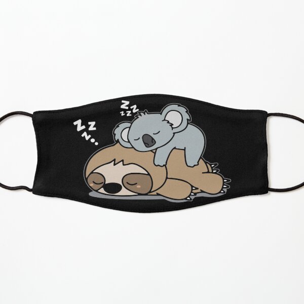 Cute Funny Lazy Sloth With Lazy Koala Mama Bear Napping Mothers Day Gift Kids Mask