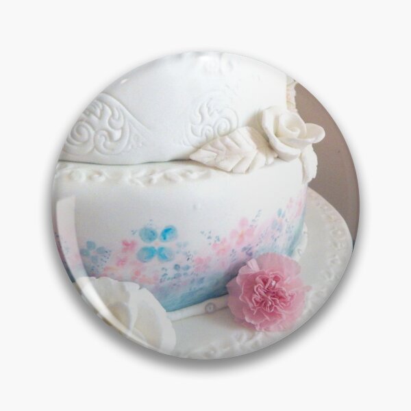 Item preview, watercolor wedding cake  designed and sold by Stephanie  Skeem.