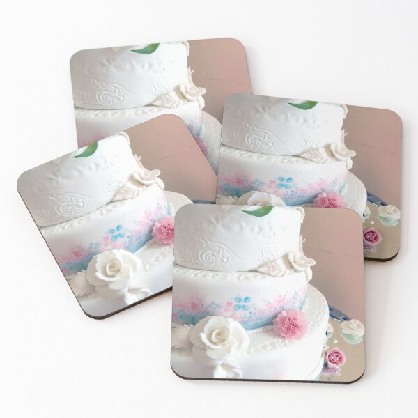 Item preview, watercolor wedding cake  designed and sold by Stephanie  Skeem.
