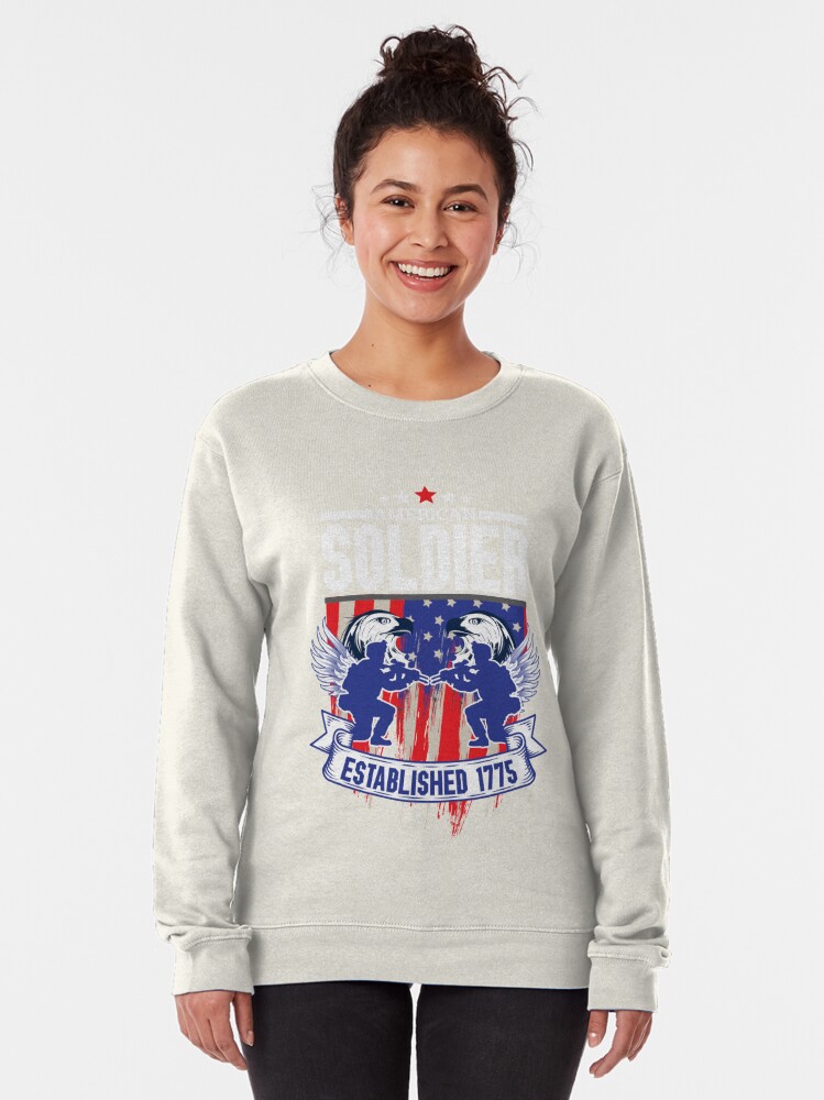 Soldier T Shirt Design Us Army T Shirt Design Pullover Sweatshirt By Opulentgraphic Redbubble - long sleeved t shirt roblox army t shirt transparent
