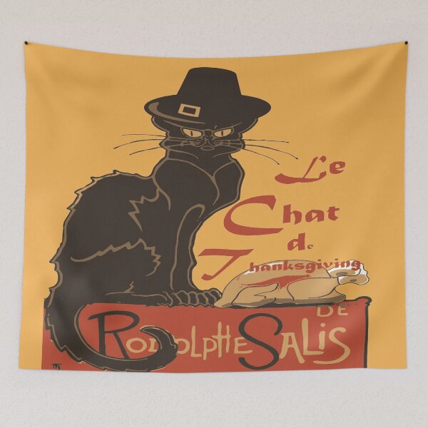 Item preview, Le Chat De Thanksgiving Holiday Dinner Spoof designed and sold by taiche.