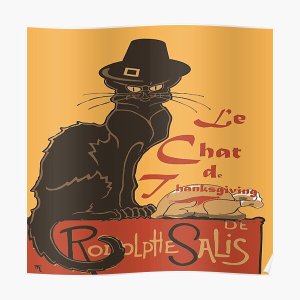 Tableau Chat Noir Posters Redbubble