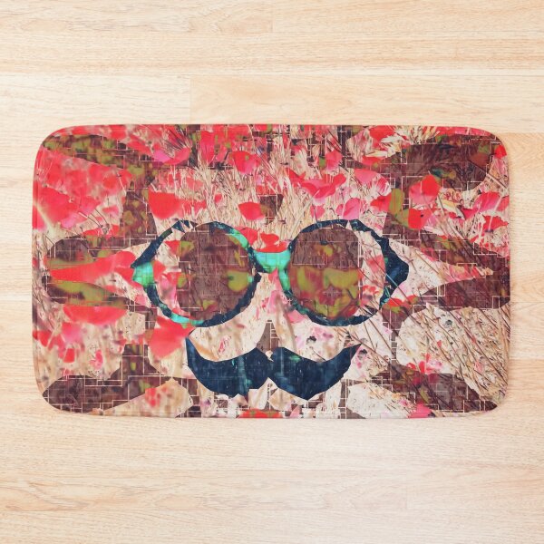 Item preview, vintage old skull portrait with red poppy flower field abstract background designed and sold by Mrvell.