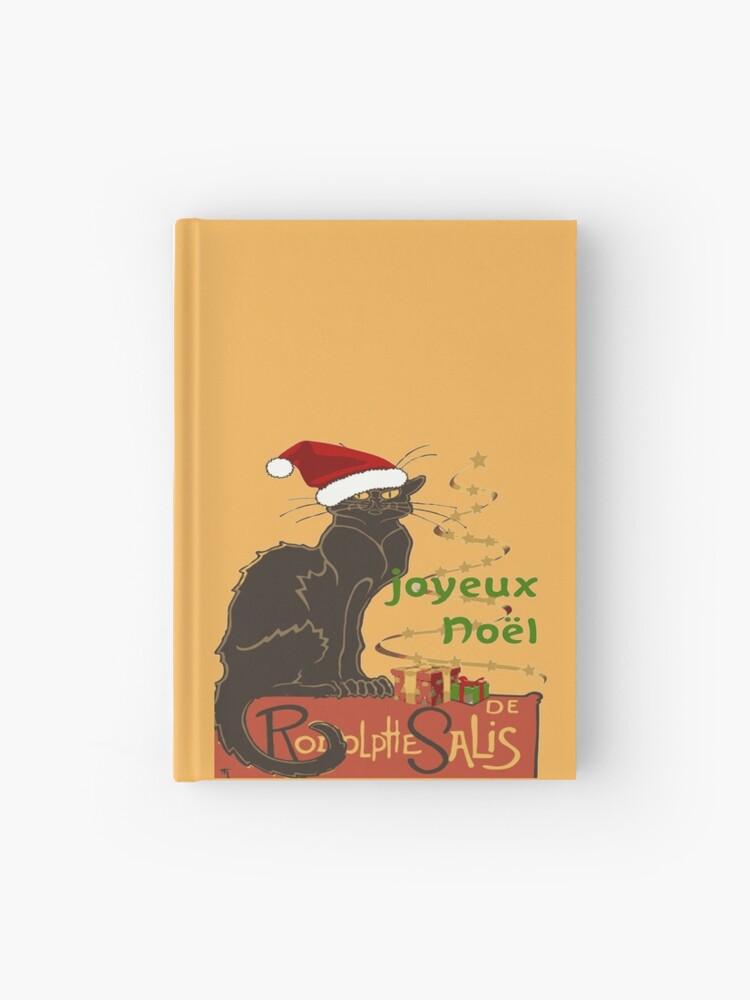 Joyeux Noel Le Chat Noir Christmas Parody Hardcover Journal By Taiche Redbubble