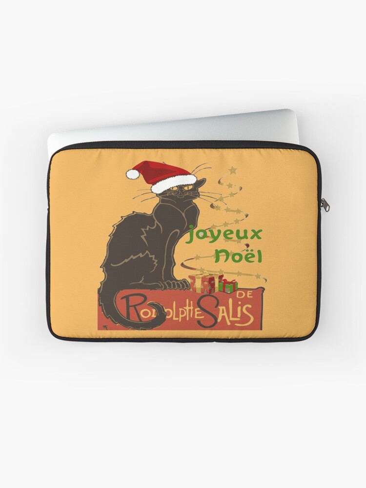 Joyeux Noel Le Chat Noir Christmas Parody Laptop Sleeve By Taiche Redbubble