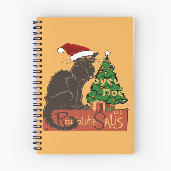 Item preview, Joyeux Noel Le Chat Noir Spoof With Yule Tree designed and sold by taiche.