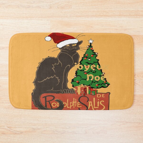 Item preview, Joyeux Noel Le Chat Noir Spoof With Yule Tree designed and sold by taiche.