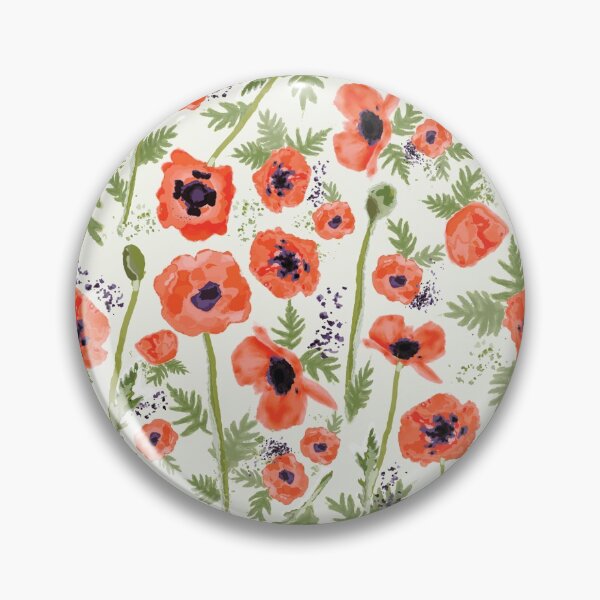 Item preview, Orange Watercolor Poppies designed and sold by StudioPosies.