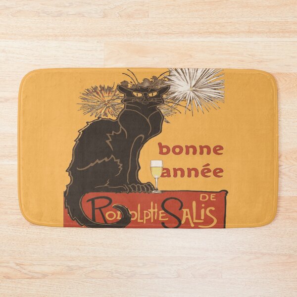 Item preview, Bonne Annee Happy New Year Le Chat Noir  designed and sold by taiche.