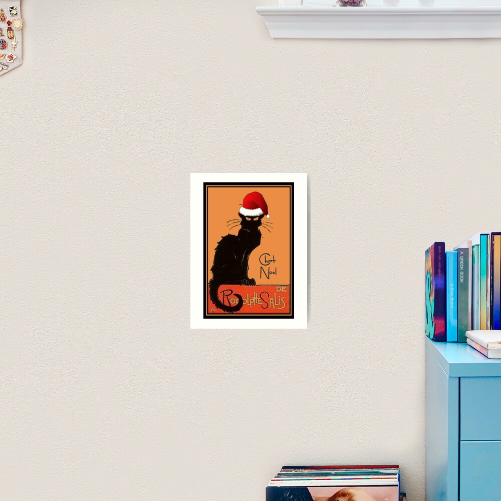 Le Chat Noel Art Print By Taiche Redbubble