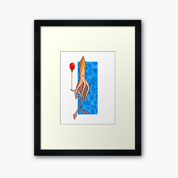 Squidlet Tee Framed Art Print