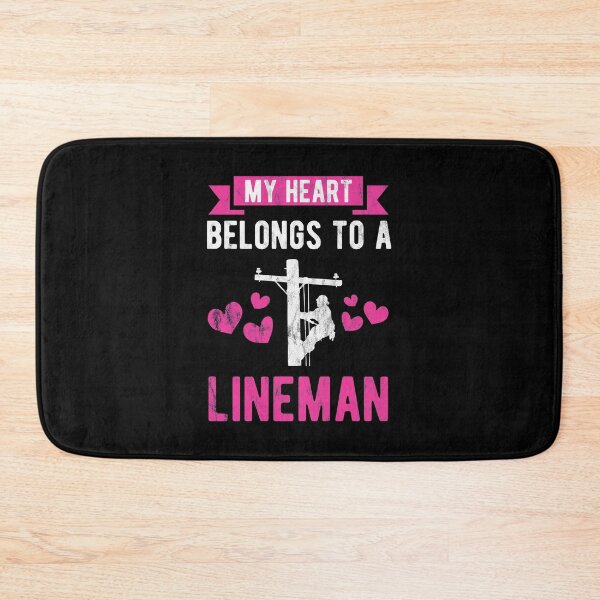 Item preview, My Heart Belongs To A Lineman Line Worker Gift Idea designed and sold by haselshirt.