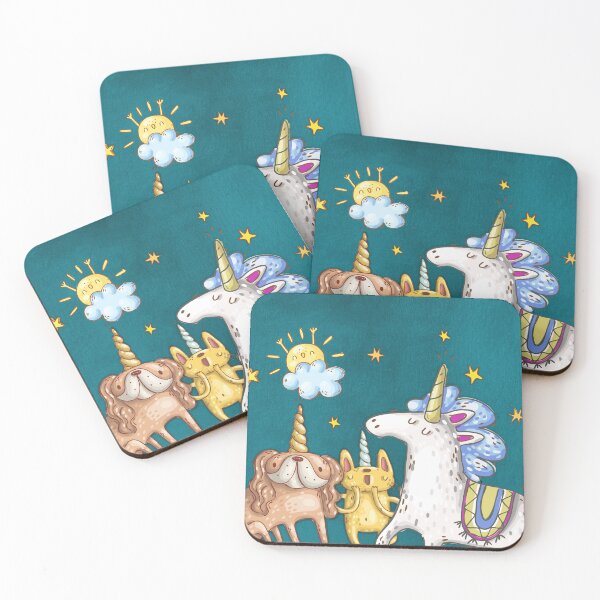 Item preview, Unicorn and friends designed and sold by prettyvocal.