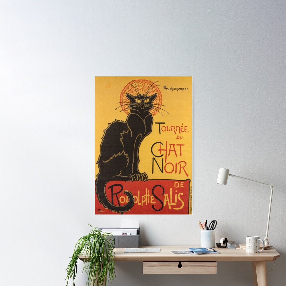 Soon, the Black Cat Tour by Rodolphe Salis Poster