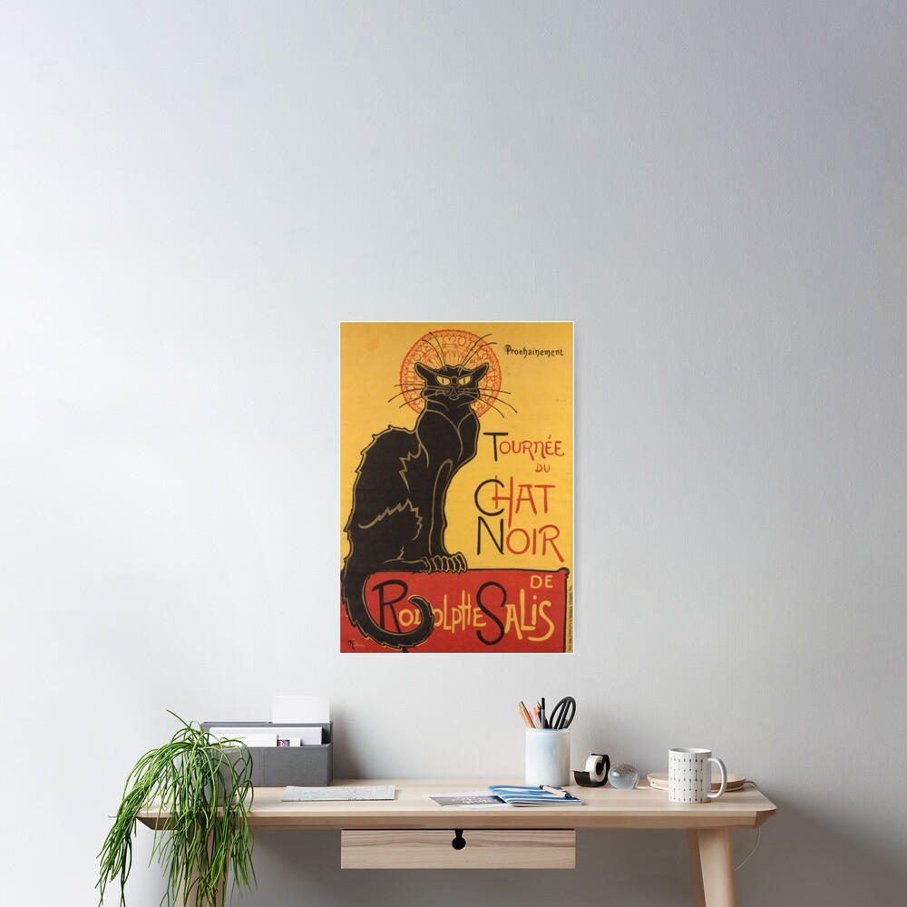 Soon, the Black Cat Tour by Rodolphe Salis Poster