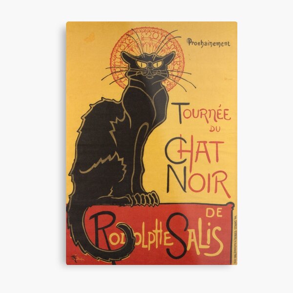 Soon, the Black Cat Tour by Rodolphe Salis Metal Print