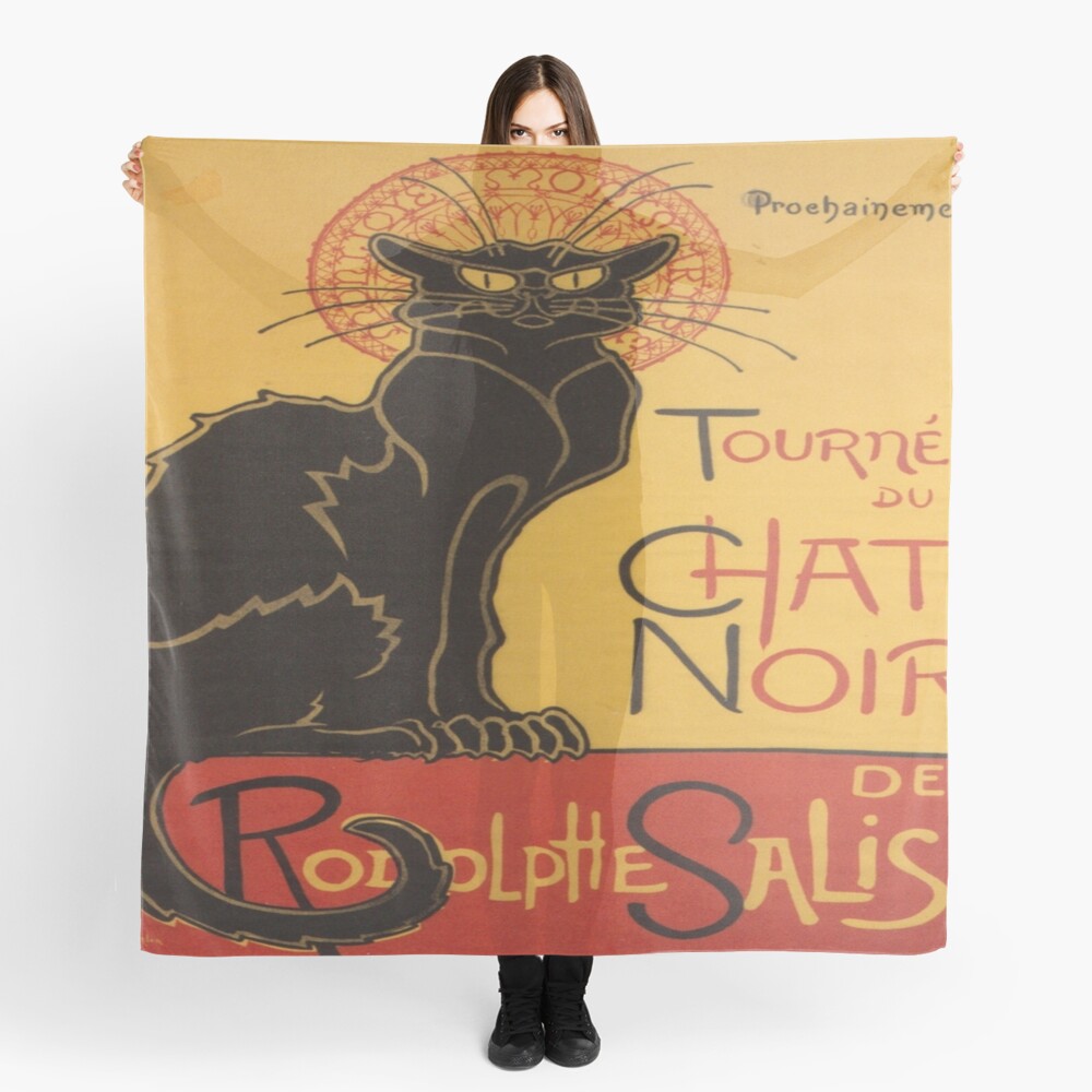 Soon, the Black Cat Tour by Rodolphe Salis Scarf