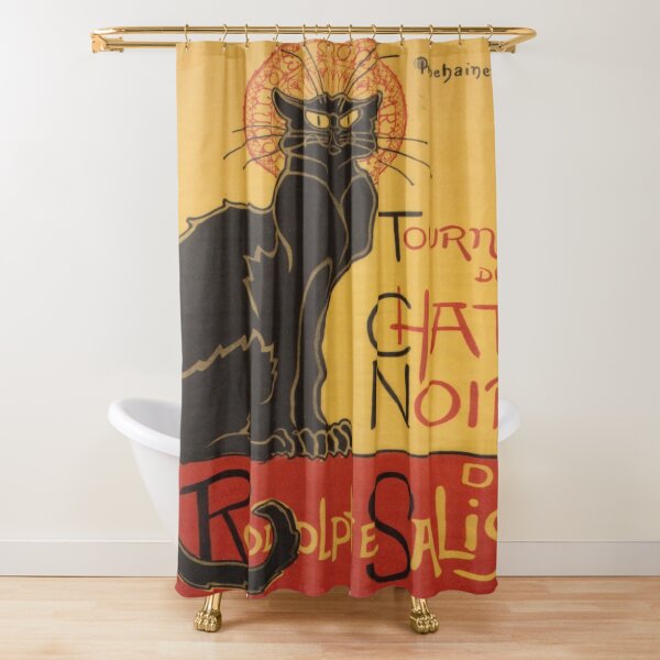 Soon, the Black Cat Tour by Rodolphe Salis Shower Curtain