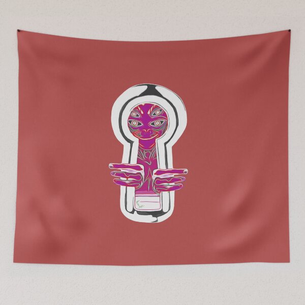 Item preview, Alien looking through keyhole negative  designed and sold by bdub78.