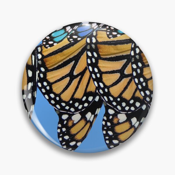 Item preview, Patrón de mariposa monarca azul y naranja designed and sold by Stephanie  Skeem.