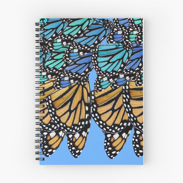 Item preview, Blue and orange monarch butterfly pattern designed and sold by Stephanie  Skeem.