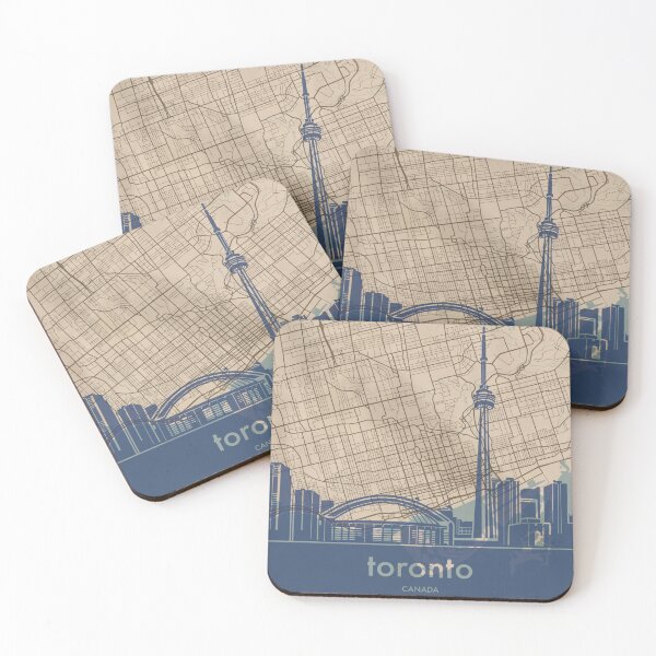 Item preview, Map + Silhouette | Toronto designed and sold by CPTVDesign.