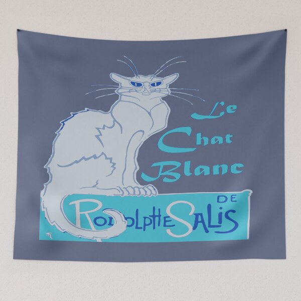 Item preview, Le Chat Blanc A Le Char Noir Parody Vector designed and sold by taiche.