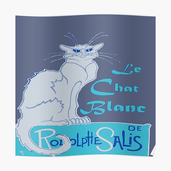 Chat Noir Paris Posters Redbubble