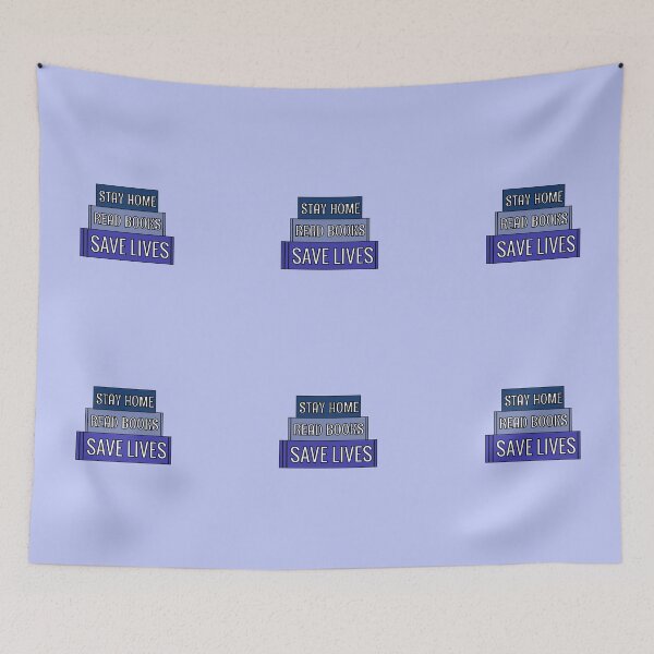 Item preview, Stay Home, Read Books, Save Lives. designed and sold by BookishMagic.