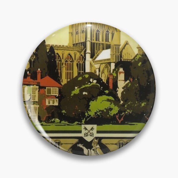 Item preview, Gloucester Cathedral vintage travel poster designed and sold by stickart-marek.