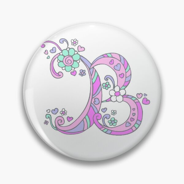 Item preview, The Letter B decorative doodle monogram designed and sold by Sarah Trett.
