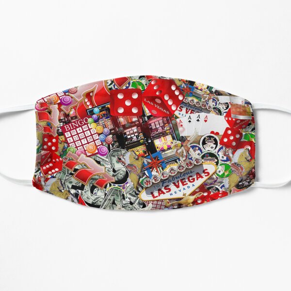 Gamblers Delight - Las Vegas Icons Flat Mask