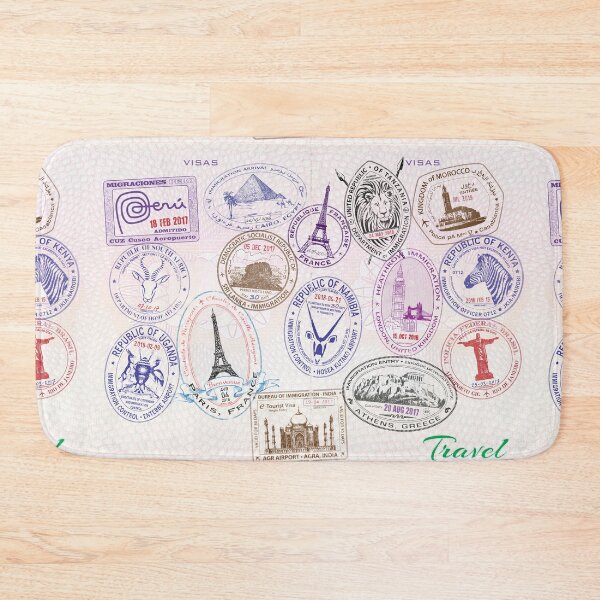 Item preview, Travel Passport Stamps - Extended Version designed and sold by travelwitheric.
