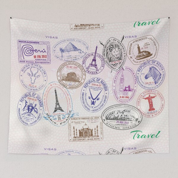 Item preview, Travel Passport Stamps - Extended Version designed and sold by travelwitheric.