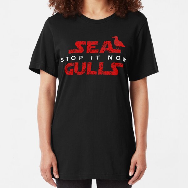Funny Seagulls Slim Fit T-Shirt