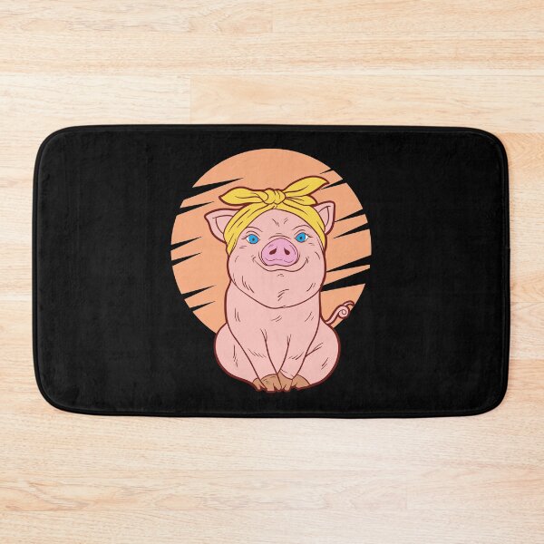 Item preview, Cute Pink Pig Bandana Animal Lover Gift designed and sold by haselshirt.