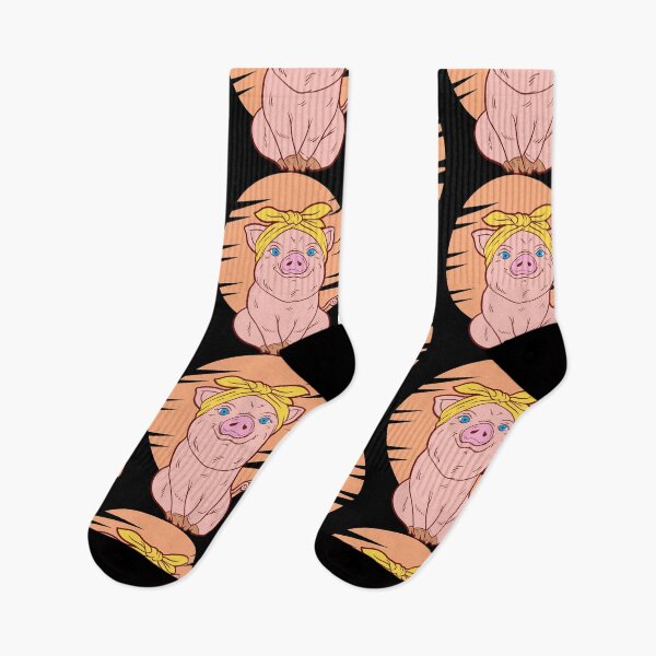 Item preview, Cute Pink Pig Bandana Animal Lover Gift designed and sold by haselshirt.