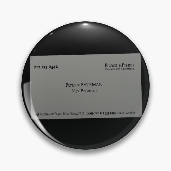 Item preview, Patrick Bateman business card version 1 designed and sold by strayheartbja.