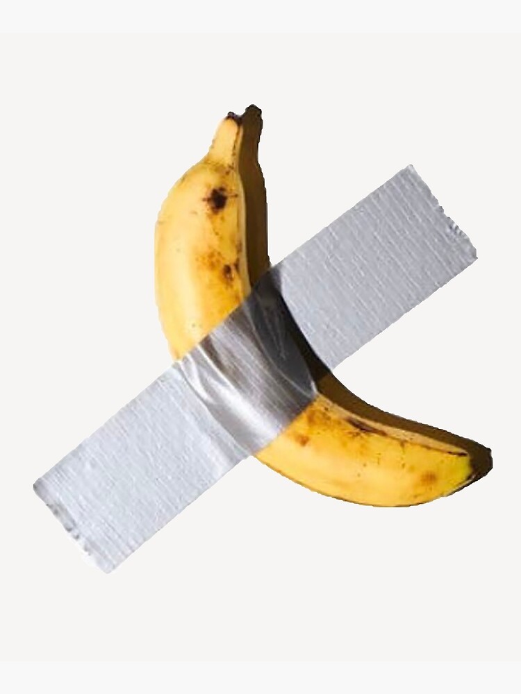 "Banana DuctTaped To A Wall Sold For 120,000" Mounted Print for Sale