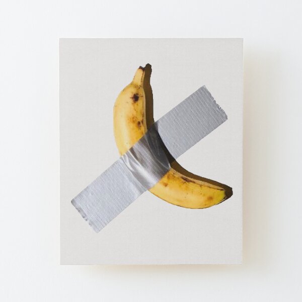 "Banana DuctTaped To A Wall Sold For 120,000" Mounted Print for Sale