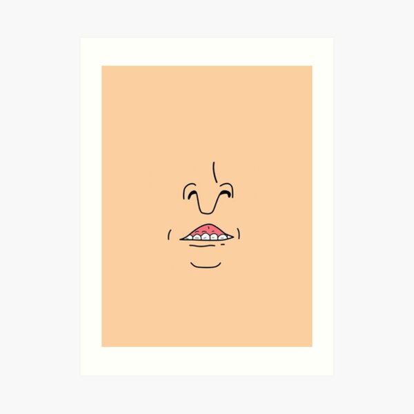 Butt Head Smile (Beavis and Butt head) Art Print