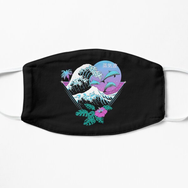 Dolphin Waves Flat Mask
