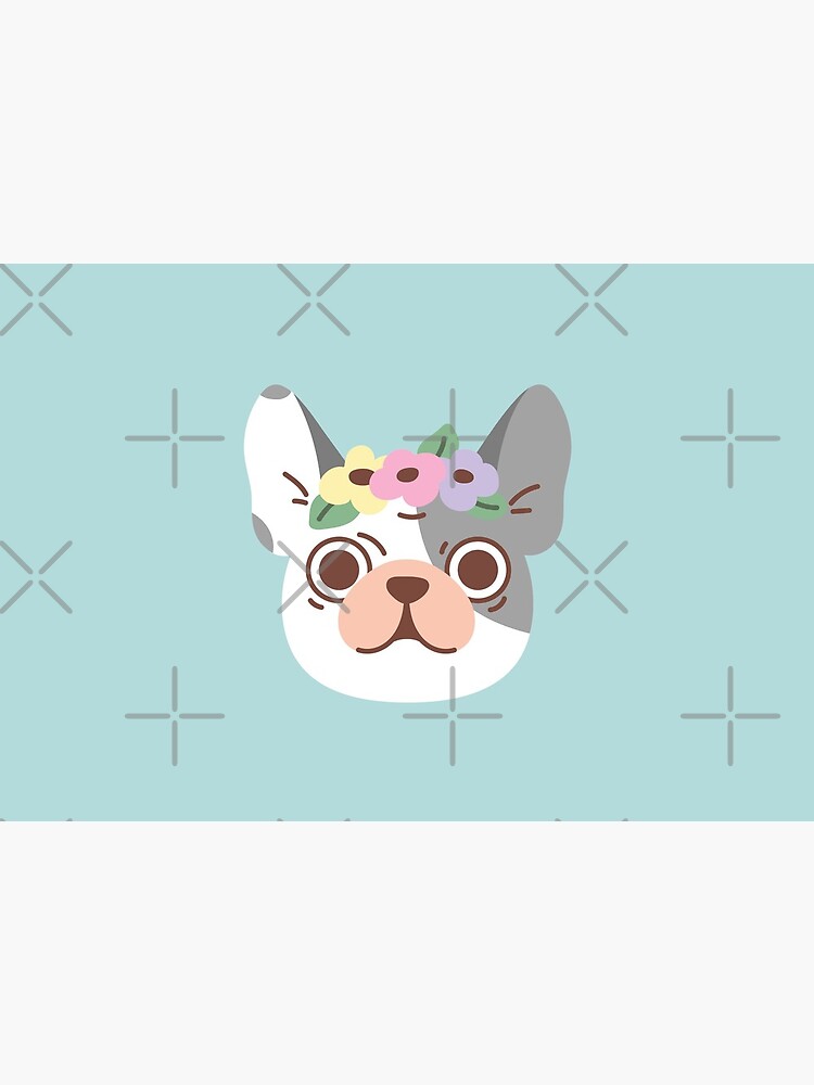 French Bulldog and Flowers by Miri-Noristudio