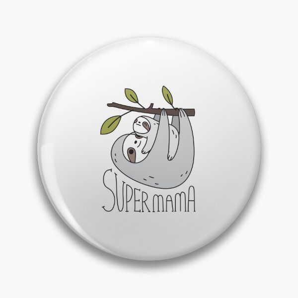 Item preview, Super Mama Mom and Baby Sloth designed and sold by Miri-Noristudio.