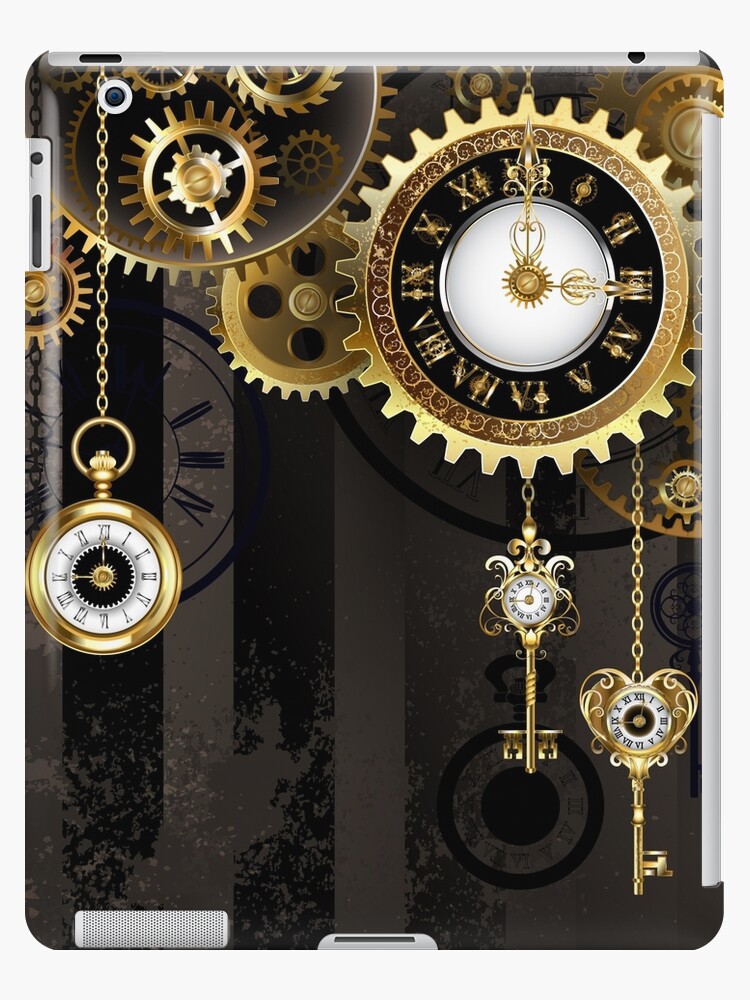 Antique Clock with Keys ( Steampunk ) iPad Case & Skin for Sale