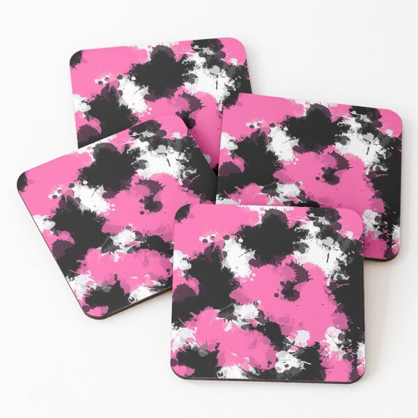 Item preview, Pink Black and White Paint Splatter designed and sold by BigTexFunkadelic.