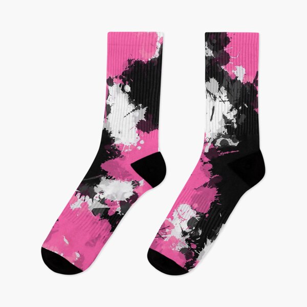 Item preview, Pink Black and White Paint Splatter designed and sold by BigTexFunkadelic.