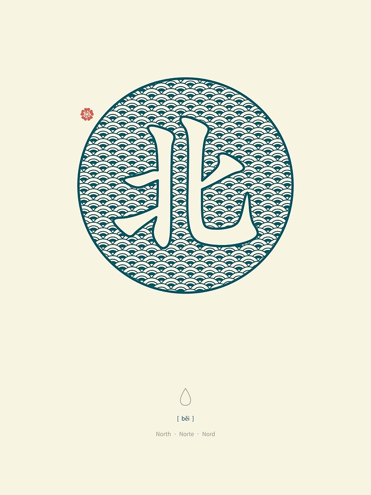 Chinese Character North / Bei by Thoth-Adan