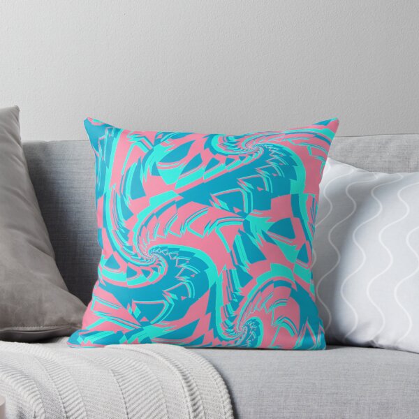 Item preview, Turquoise and Pink Tropical Sherbet Fractal  designed and sold by BigTexFunkadelic.