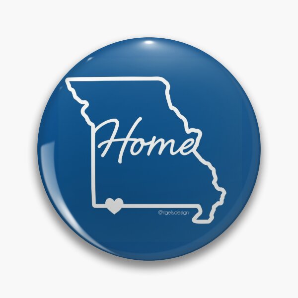 Item preview, Missouri- Home is Where the Heart is (blue) designed and sold by Rigel Bergonio.